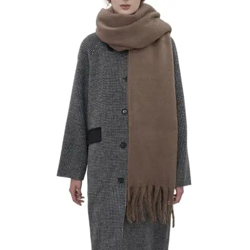 MININAI Women CasModazoneere Feel Scarf, Soft Warm Winter Scarf for Cold Weather, Christmas Blanket Scarves PasModazoneina Shawl Wrap - 1