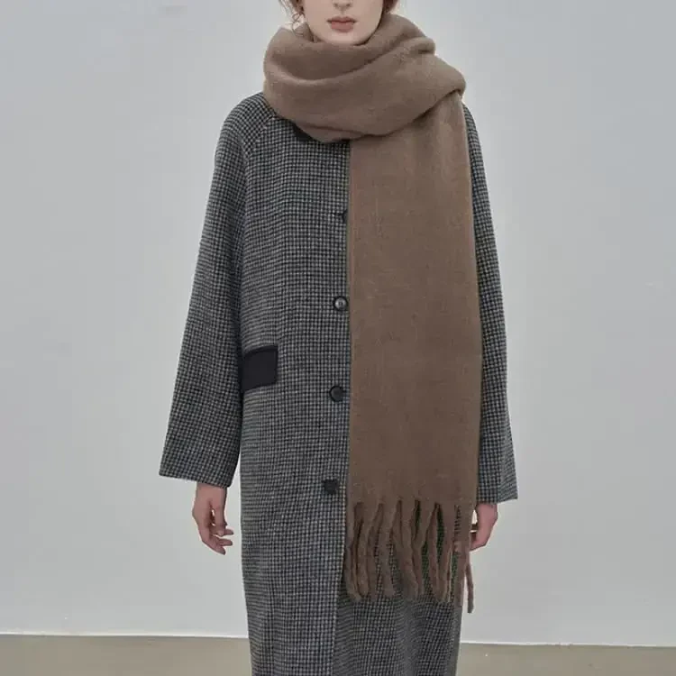 MININAI Women CasModazoneere Feel Scarf, Soft Warm Winter Scarf for Cold Weather, Christmas Blanket Scarves PasModazoneina Shawl Wrap - 2