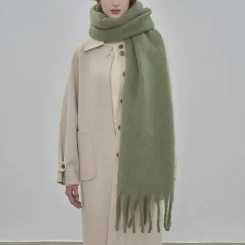 MININAI Women CasModazoneere Feel Scarf, Soft Warm Winter Scarf for Cold Weather, Christmas Blanket Scarves PasModazoneina Shawl Wrap - 2