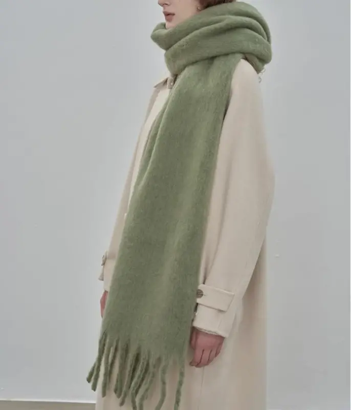 MININAI Women CasModazoneere Feel Scarf, Soft Warm Winter Scarf for Cold Weather, Christmas Blanket Scarves PasModazoneina Shawl Wrap - 3