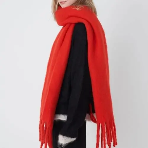 MININAI Women CasModazoneere Feel Scarf, Soft Warm Winter Scarf for Cold Weather, Christmas Blanket Scarves PasModazoneina Shawl Wrap - 3