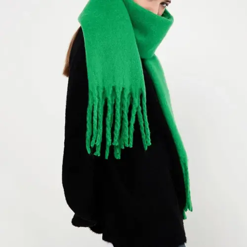 MININAI Women CasModazoneere Feel Scarf, Soft Warm Winter Scarf for Cold Weather, Christmas Blanket Scarves PasModazoneina Shawl Wrap - 4