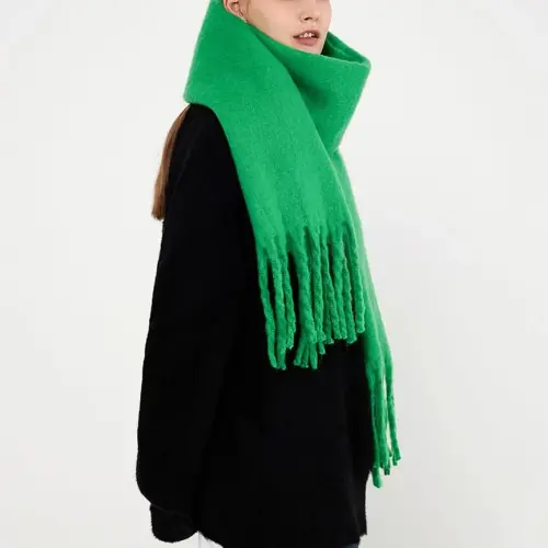 MININAI Women CasModazoneere Feel Scarf, Soft Warm Winter Scarf for Cold Weather, Christmas Blanket Scarves PasModazoneina Shawl Wrap - MODAZONE (1)