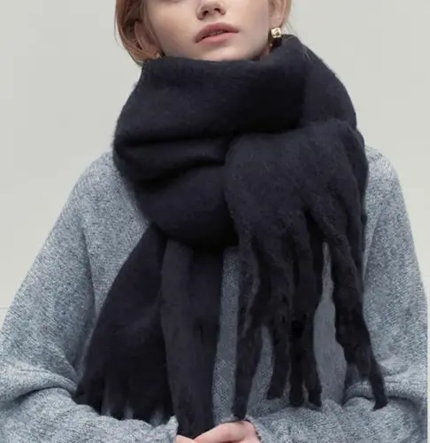 MININAI Women CasModazoneere Feel Scarf, Soft Warm Winter Scarf for Cold Weather, Christmas Blanket Scarves PasModazoneina Shawl Wrap - 6