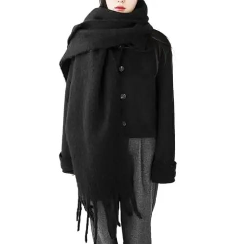 MININAI Women CasModazoneere Feel Scarf, Soft Warm Winter Scarf for Cold Weather, Christmas Blanket Scarves PasModazoneina Shawl Wrap 