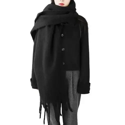 MININAI Women CasModazoneere Feel Scarf, Soft Warm Winter Scarf for Cold Weather, Christmas Blanket Scarves PasModazoneina Shawl Wrap - 1