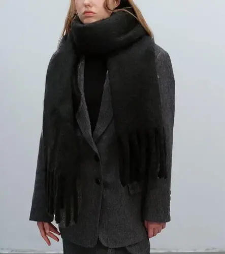 MININAI Women CasModazoneere Feel Scarf, Soft Warm Winter Scarf for Cold Weather, Christmas Blanket Scarves PasModazoneina Shawl Wrap - 3