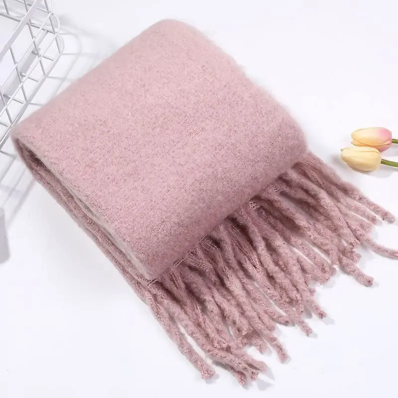 MININAI Women CasModazoneere Feel Scarf, Soft Warm Winter Scarf for Cold Weather, Christmas Blanket Scarves PasModazoneina Shawl Wrap - 5