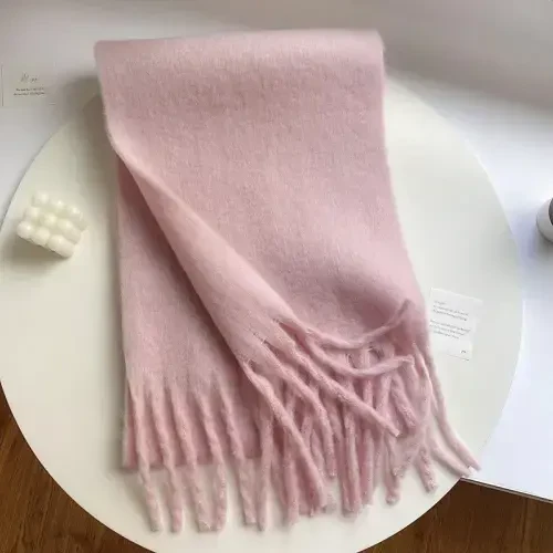 MININAI Women CasModazoneere Feel Scarf, Soft Warm Winter Scarf for Cold Weather, Christmas Blanket Scarves PasModazoneina Shawl Wrap - 4