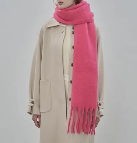 MININAI Women CasModazoneere Feel Scarf, Soft Warm Winter Scarf for Cold Weather, Christmas Blanket Scarves PasModazoneina Shawl Wrap - MODAZONE (1)