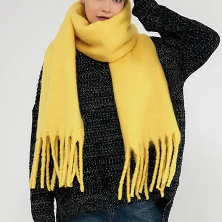 MININAI Women CasModazoneere Feel Scarf, Soft Warm Winter Scarf for Cold Weather, Christmas Blanket Scarves PasModazoneina Shawl Wrap - 3