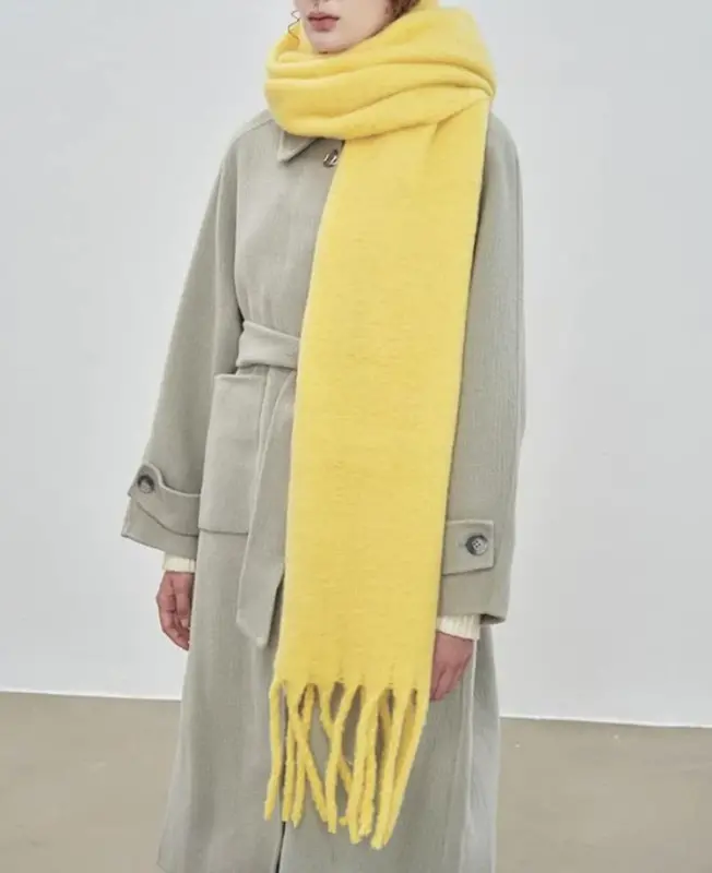 MININAI Women CasModazoneere Feel Scarf, Soft Warm Winter Scarf for Cold Weather, Christmas Blanket Scarves PasModazoneina Shawl Wrap - 2