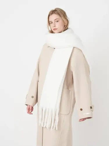 MININAI Women CasModazoneere Feel Scarf, Soft Warm Winter Scarf for Cold Weather, Christmas Blanket Scarves PasModazoneina Shawl Wrap - 3