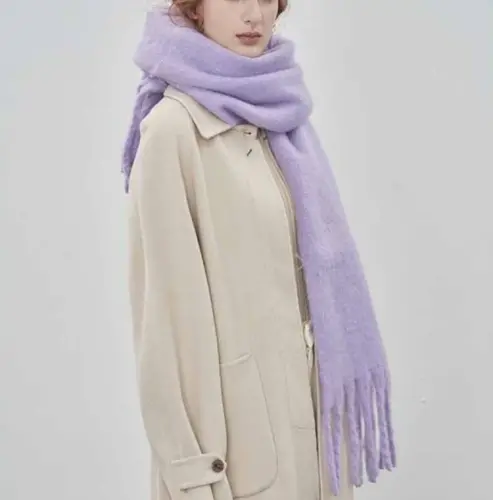 MININAI Kadın Kaşmir Hissiyatlı Eşarp, Soğuk Hava için Yumuşak Sıcak Kışlık Eşarp, Noel Battaniye Eşarpları Kaşmir Şal - MININAI (1)