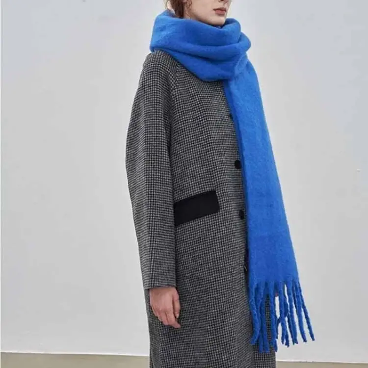 MININAI Women CasModazoneere Feel Scarf, Soft Warm Winter Scarf for Cold Weather, Christmas Blanket Scarves PasModazoneina Shawl Wrap - 4