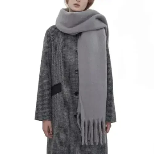 MININAI Women CasModazoneere Feel Scarf, Soft Warm Winter Scarf for Cold Weather, Christmas Blanket Scarves PasModazoneina Shawl Wrap - MODAZONE