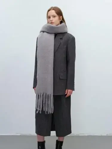 MININAI Women CasModazoneere Feel Scarf, Soft Warm Winter Scarf for Cold Weather, Christmas Blanket Scarves PasModazoneina Shawl Wrap - 6