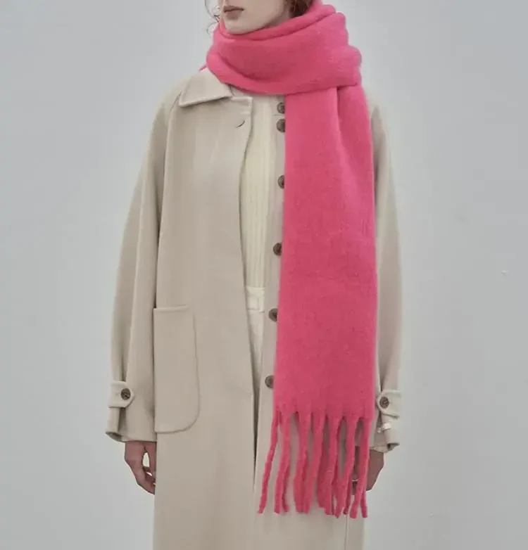 MININAI Women CasModazoneere Feel Scarf, Soft Warm Winter Scarf for Cold Weather, Christmas Blanket Scarves PasModazoneina Shawl Wrap - 2