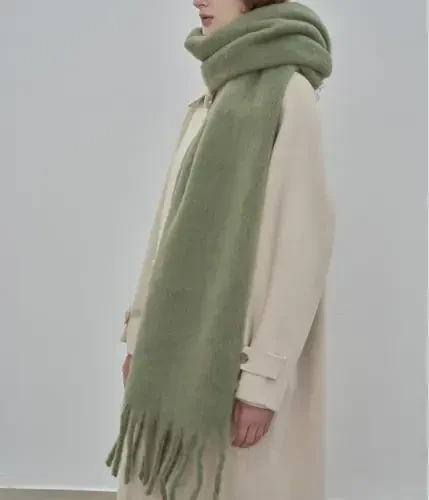 MININAI Women CasModazoneere Feel Scarf, Soft Warm Winter Scarf for Cold Weather, Christmas Blanket Scarves PasModazoneina Shawl Wrap - 3