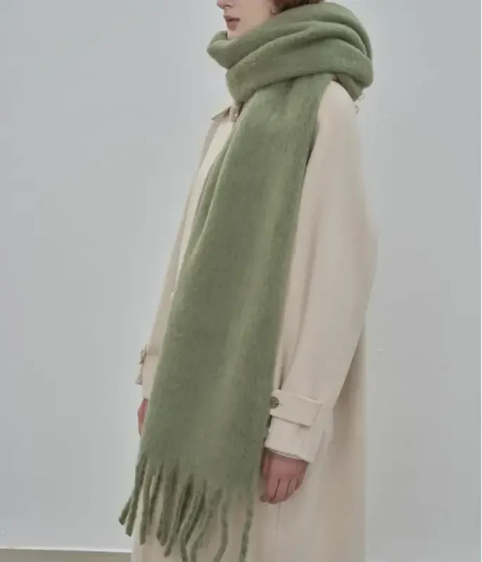 MININAI Women CasModazoneere Feel Scarf, Soft Warm Winter Scarf for Cold Weather, Christmas Blanket Scarves PasModazoneina Shawl Wrap - 3