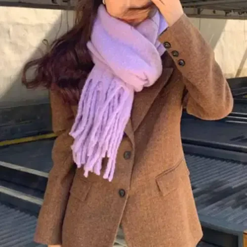 MININAI Women CasModazoneere Feel Scarf, Soft Warm Winter Scarf for Cold Weather, Christmas Blanket Scarves PasModazoneina Shawl Wrap - 6