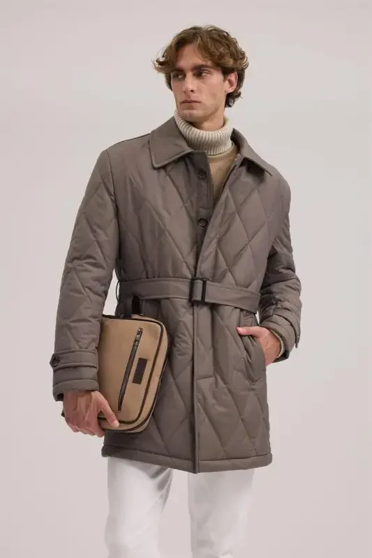 Mink Comfort Fit Baby Collar Zippered Jacket - JAKAMEN