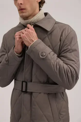 Mink Comfort Fit Baby Collar Zippered Jacket - 3