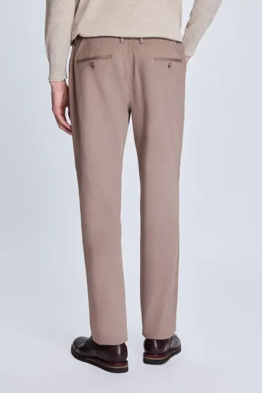 Mink Dynamic Fit Patterned Side Pocket Casual Jogger Pants-Mink - 4