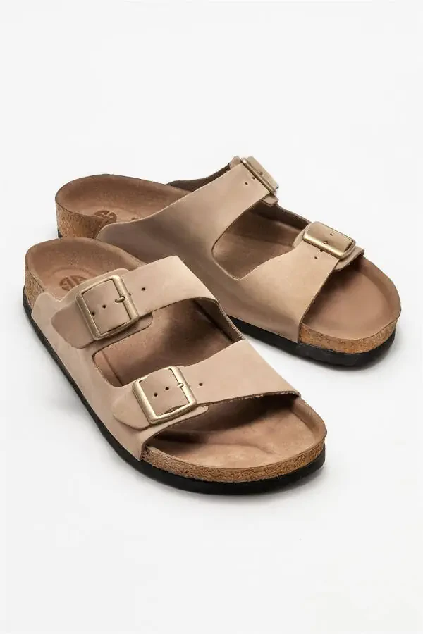 Mink Leather Men's Slipper - 2