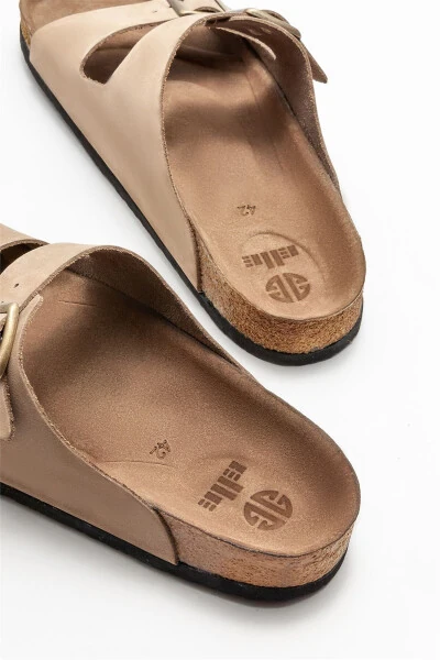 Mink Leather Men's Slipper - 4