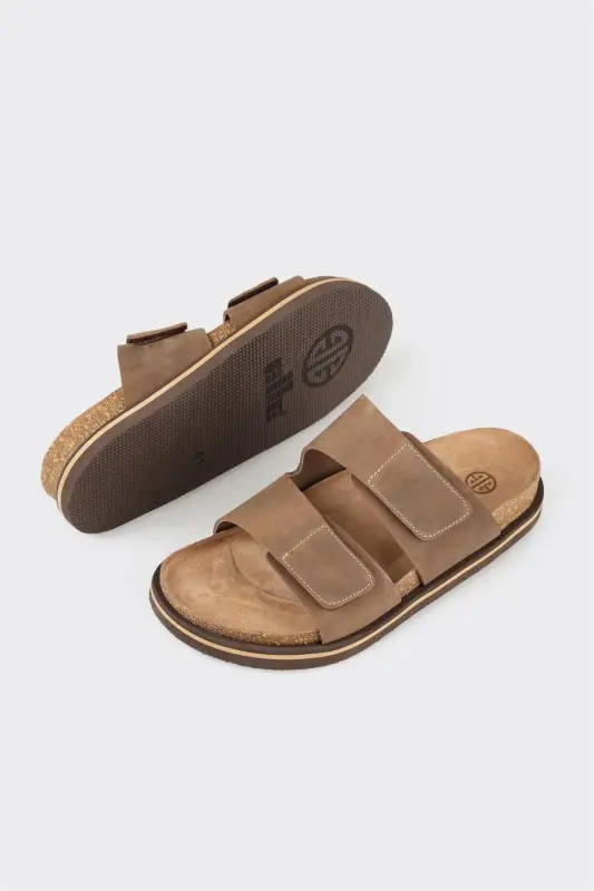 Mink Leather Men's Slippers - 3