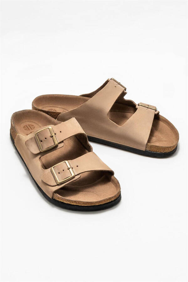 Mink Leather Men's Slippers - 2