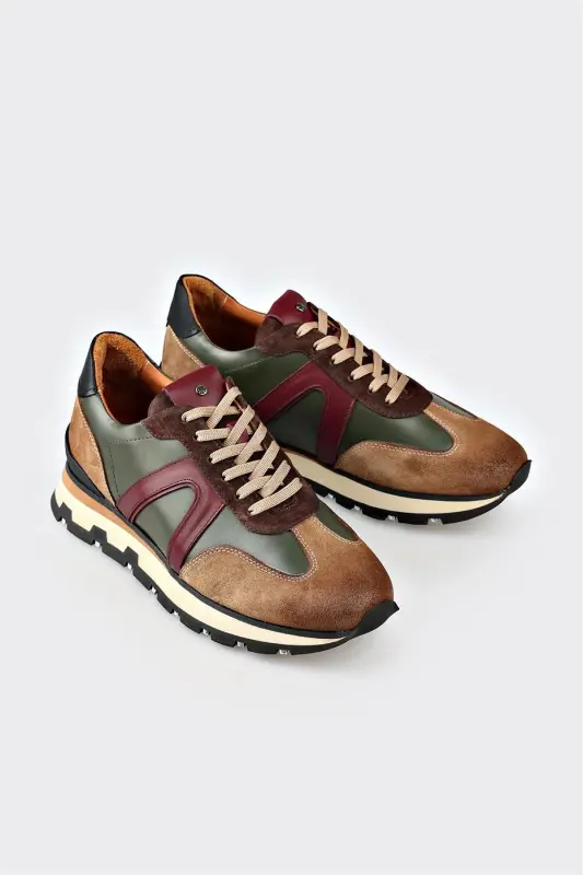 Mink Leather Men's Sneakers - 2