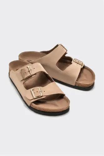 Mink Leather Women's Slippers - 3