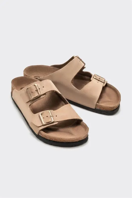 Mink Leather Women's Slippers - 3