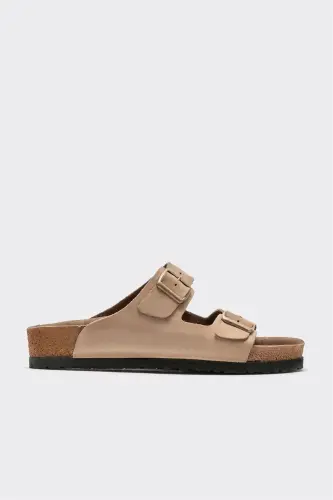 Mink Leather Women's Slippers - ELLE SHOES (1)