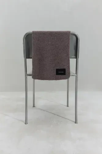 Mink Plain Knit Tricot Scarf-Mink - 1