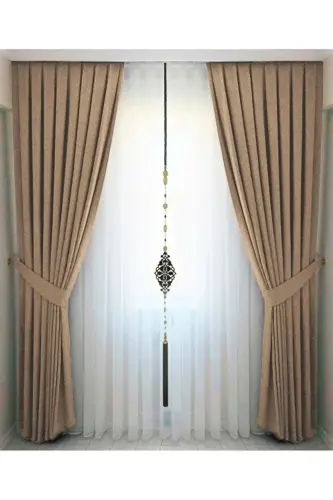 Mink Pleated Velvet Blackout Curtain High Quality Single Panel - 4