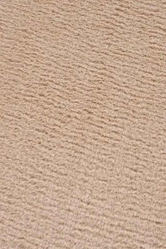 Mink Post Weaving Carpet Plush Rabbit Fur Feeling Antibacterial-Beige - 3