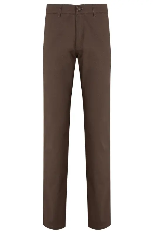 Mink Regular Fit Patterned Cotton Side Pocket Canvas - 1