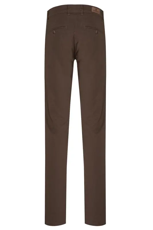 Mink Regular Fit Patterned Cotton Side Pocket Canvas - 2