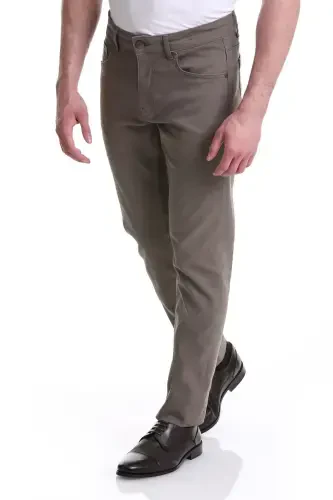 Mink Regular Fit Plain 5 Pocket Cotton Jeans-V - HATEMOĞLU (1)