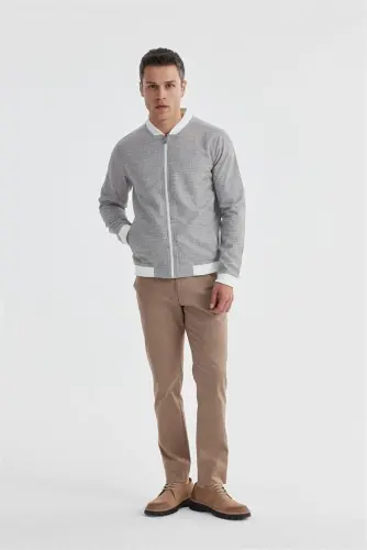 Mink Slim Fit Cotton College Seasonal Coat 