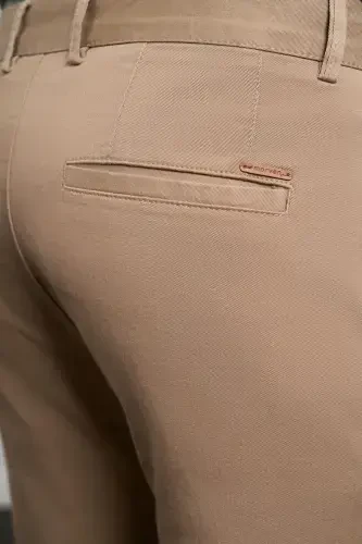 Mink Slim Fit Narrow Cut Chino Side Pocket Men's Trousers - 4