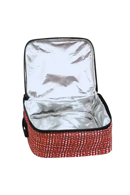 Minnie Mouse 3-Piece Set Elementary School Bag, Thermal Lunch Bag, and Pencil Case Set - Black - 7