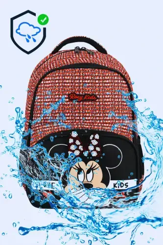 Minnie Mouse 3'li Set Boshlang'ich Maktab Sumkasi, Termal Tushlik Sumkasi Va Qalam Qutisi Seti-Qora - 3