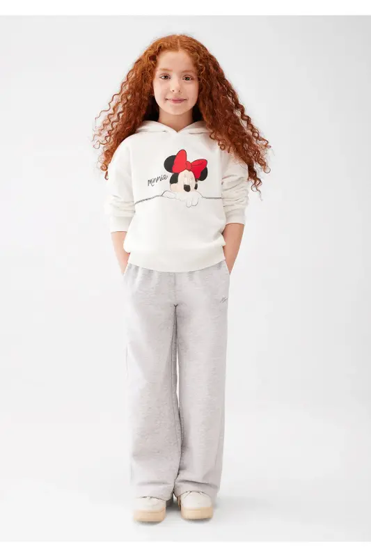 Minnie Mouse bosilgan oq sweatshirt 7S10081-70057 - 2