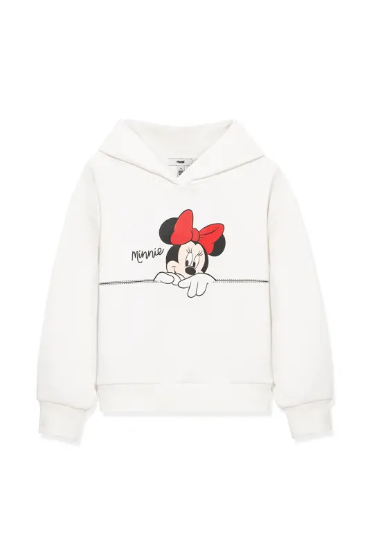 Minnie Mouse bosilgan oq sweatshirt 7S10081-70057 - 3