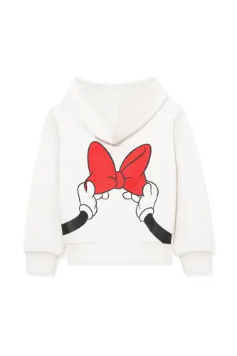Minnie Mouse bosilgan oq sweatshirt 7S10081-70057 - 4