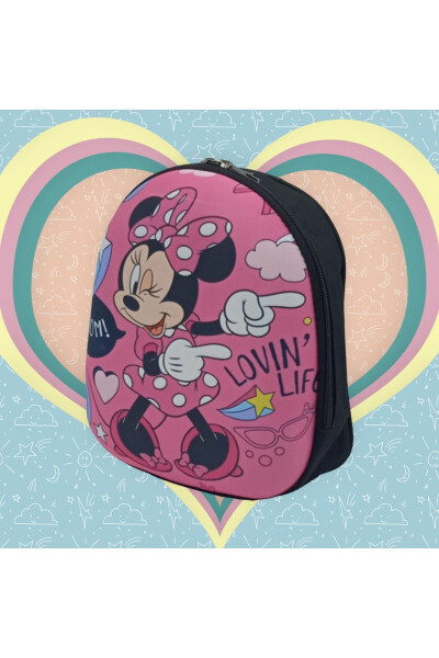 Minnie Mouse Character Eva Fabric Preschool and Daily Backpack for Girls 3-6 Years Old - 5